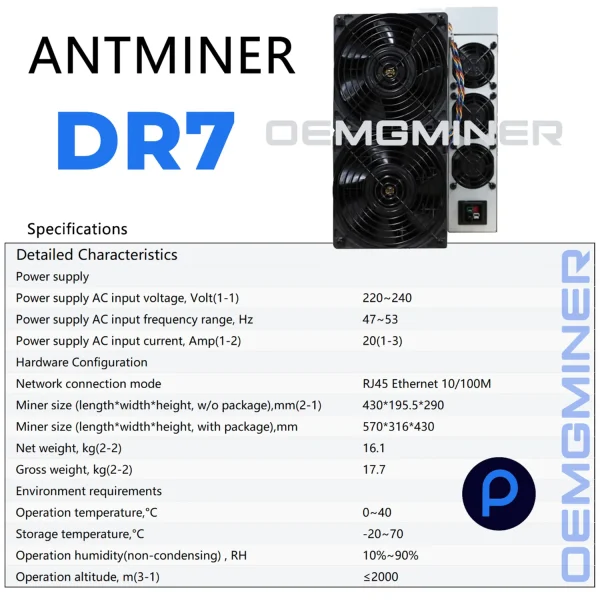 ANTminer DR7 SCP Miner - Image 4