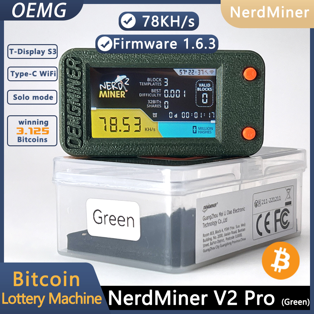 Nerdminer V2 Pro-Green